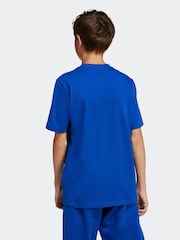 adidas Blue All SZN 100% Cotton T-Shirt - Image 2 of 6