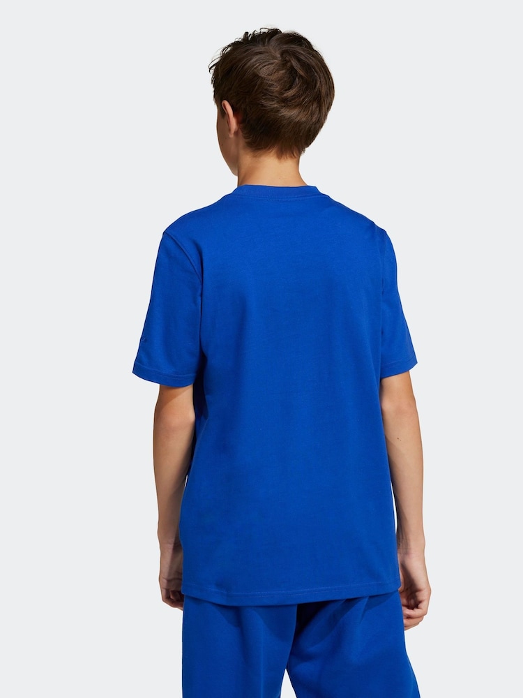 adidas Blue All SZN 100% Cotton T-Shirt - Image 2 of 6