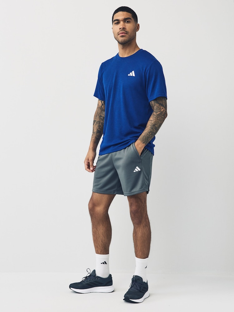 adidas Blue Train Essentials Feelready Novelty T-Shirt - Image 2 of 5