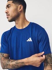 adidas Blue Train Essentials Feelready Novelty T-Shirt - Image 4 of 5