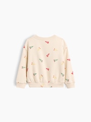Gap Cream Relaxed Graphic Crew Neck Sweatshirt (6mths-5yrs) - Image 2 of 2
