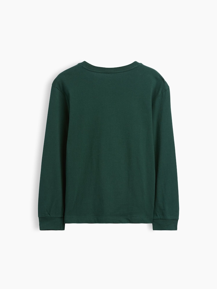 Gap Green Godzilla Relaxed Graphic Long Sleeve T-Shirt (4-13yrs) - Image 2 of 3 Gap Green Godzilla Relaxed Graphic Long Sleeve T-Shirt (4-13yrs) - Image 2 of 3