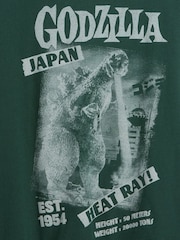 Gap Green Godzilla Relaxed Graphic Long Sleeve T-Shirt (4-13yrs) - Image 3 of 3