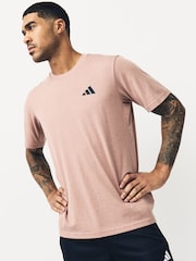 adidas Pink Train Essentials Feelready Novelty T-Shirt - Image 1 of 10