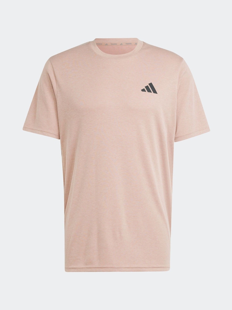 adidas Pink Train Essentials Feelready Novelty T-Shirt - Image 10 of 10