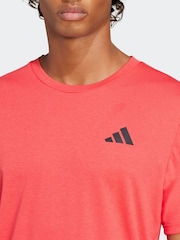 adidas Red Train Essentials Feelready Novelty T-Shirt - Image 5 of 6