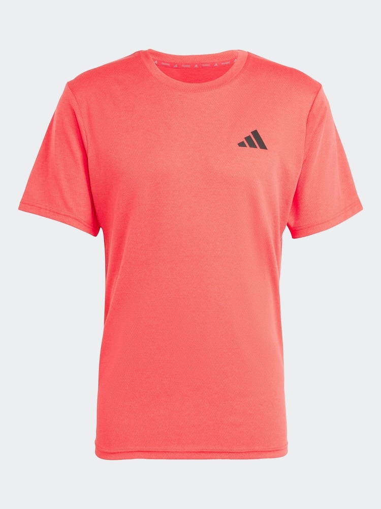 adidas Red Train Essentials Feelready Novelty T-Shirt - Image 6 of 6
