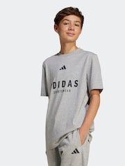 adidas Grey All SZN 100% Cotton T-Shirt - Image 1 of 6