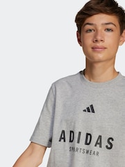 adidas Grey All SZN 100% Cotton T-Shirt - Image 4 of 6