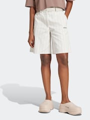 adidas originals White Pinstripe Shorts - Image 2 of 11