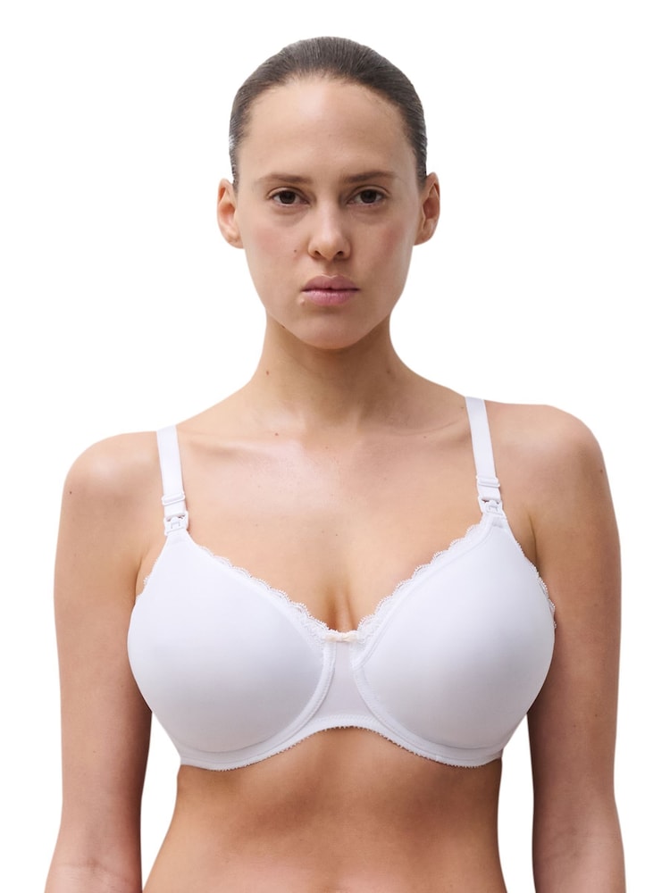Chantelle White Maternity Spacer Underwired Bra - Image 1 of 5 Chantelle White Maternity Spacer Underwired Bra - Image 1 of 5