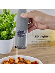 Tower Grey Rechargeable Salt and Pepper Mill Set - Image 6 of 11