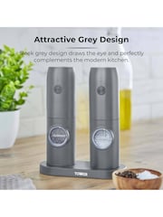 Tower Grey Rechargeable Salt and Pepper Mill Set - Image 7 of 11