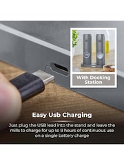 Tower Grey Rechargeable Salt and Pepper Mill Set - Image 8 of 11