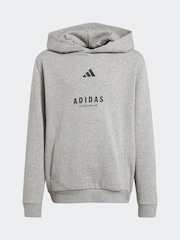 adidas Grey All SZN Graphic Hoodie - Image 5 of 5