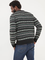 FatFace Multi Dark Skies Knitted Jumper - Image 2 of 7