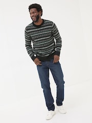 FatFace Multi Dark Skies Knitted Jumper - Image 3 of 7