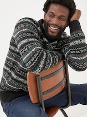 FatFace Multi Dark Skies Knitted Jumper - Image 4 of 7