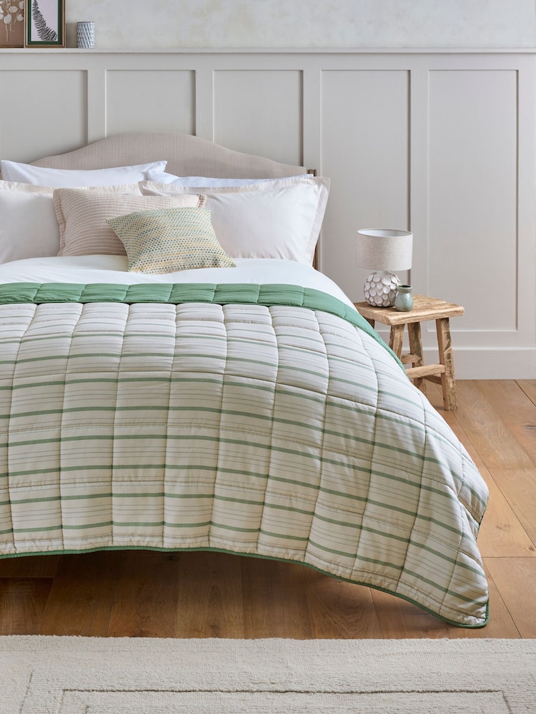 Connie Stripe Reversible Bedspread - Imagen 1 de 3