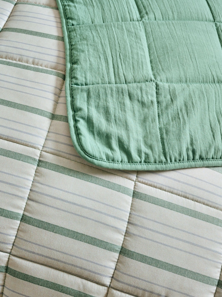 Connie Stripe Reversible Bedspread - Imagen 2 de 3 Connie Stripe Reversible Bedspread - Imagen 2 de 3