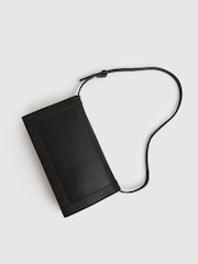 Reiss Black Sariah Leather Suede Shoulder Bag - Image 3 of 4