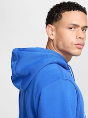 Nike Royal Blue Club Fleece Hoodie - Image 6 of 6
