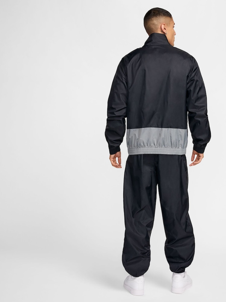 Nike Black Club Woven Colour Block Tracksuit - Image 2 of 3