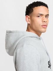 Nike Dark Grey Heather Club Fleece Hoodie - Image 5 of 6