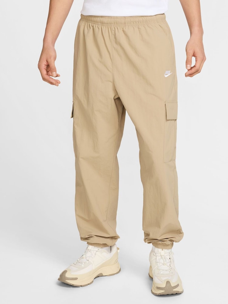 Nike Parachute Beige Club Woven Cargo Trousers - Image 1 of 7 Nike Parachute Beige Club Woven Cargo Trousers - Image 1 of 7