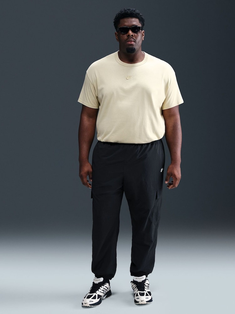 Nike Black Club Woven Cargo Trousers - Image 1 of 4