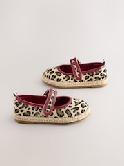 Animal Print Touch Fastening Espadrilles Shoes - Image 1 of 5