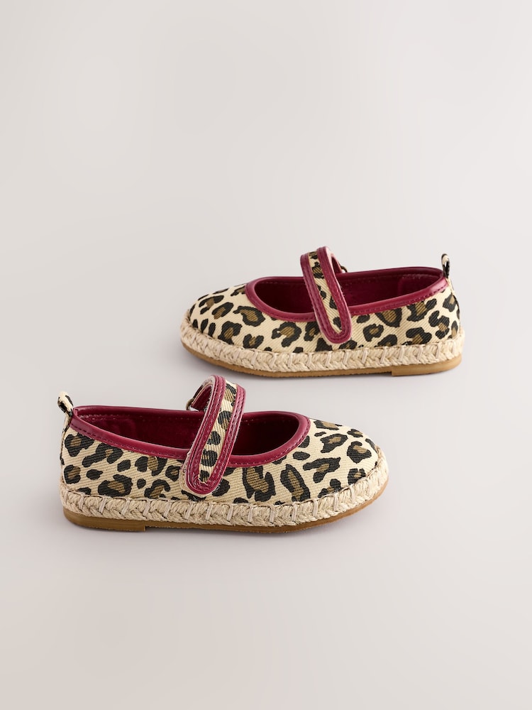 Animal Print Touch Fastening Espadrilles Shoes - Image 1 of 5