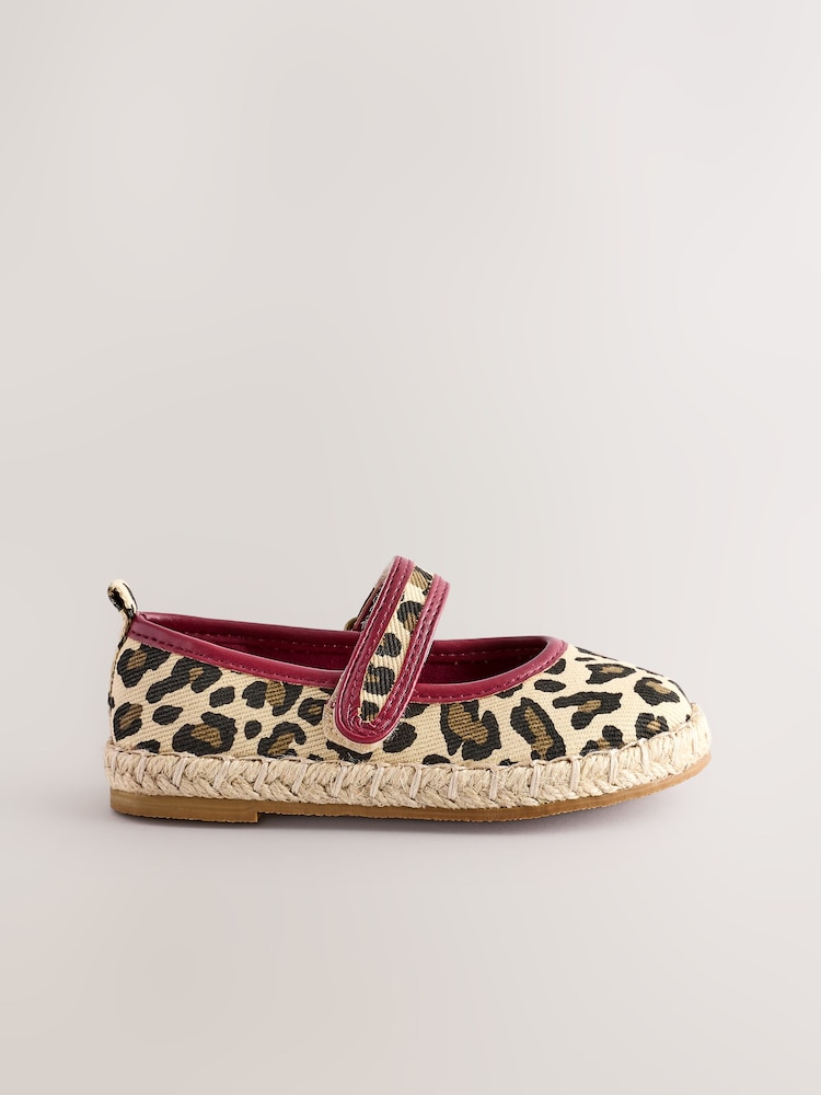 Animal Print Touch Fastening Espadrilles Shoes - Image 2 of 5