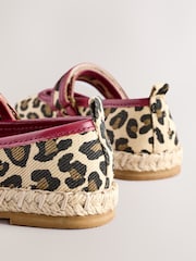 Animal Print Touch Fastening Espadrilles Shoes - Image 3 of 5