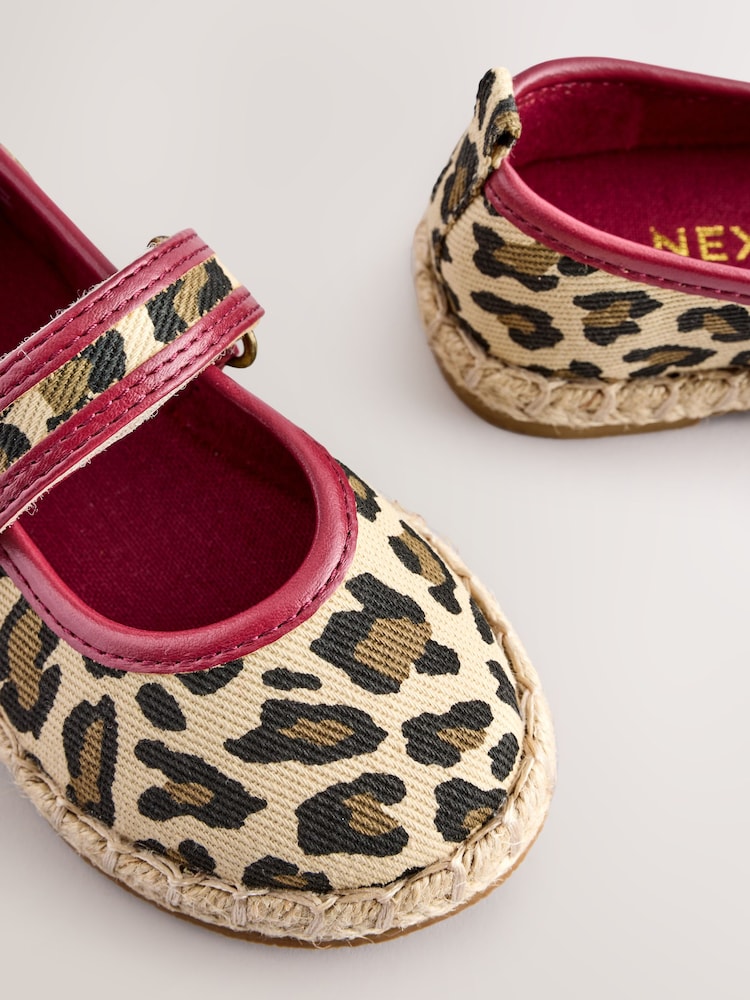 Animal Print Touch Fastening Espadrilles Shoes - Image 4 of 5