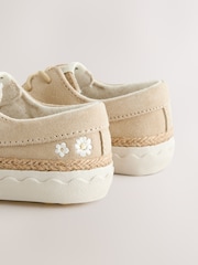 Neutral Floral Boat Shoes - Image 4 of 5