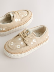 Neutral Floral Boat Shoes - Image 5 of 5