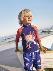 Boden Blue Logo Rash Vest - Image 1 of 4