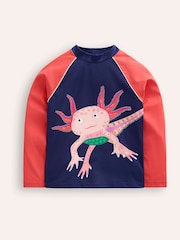 Boden Blue Logo Rash Vest - Image 2 of 4