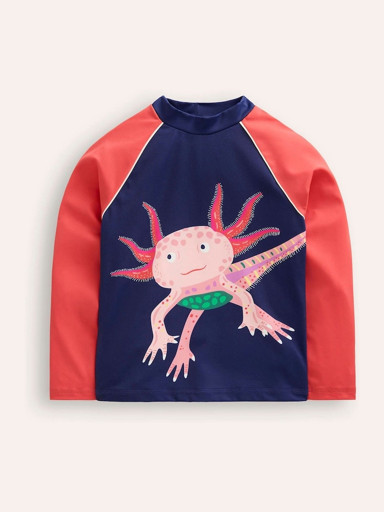 Boden Blue Logo Rash Vest - Image 2 of 4