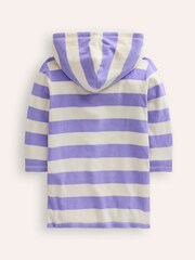 Boden Purple Mermaid Appliqué Towelling Throw-On Robe - Image 3 of 4