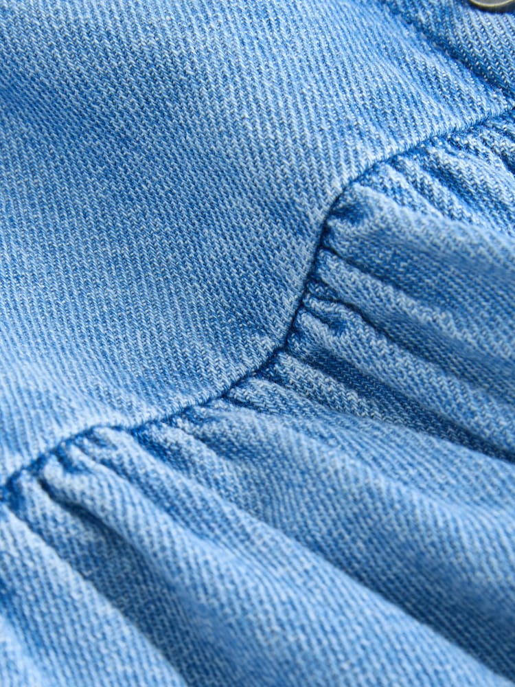 Denim Puff Sleeve Summer Dress (3-16yrs) - Image 6 of 7