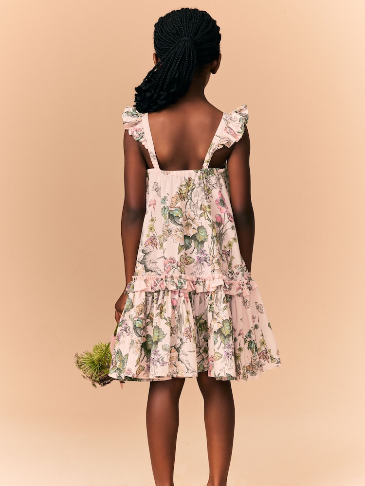 Pink Floral Printed Summer Dress (3-16yrs) - Image 2 of 10