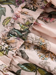 Pink Floral Printed Summer Dress (3-16yrs) - Image 8 of 10