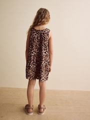 Animal Leopard Print 100% Cotton Playsuit (3-16yrs) - Image 3 of 7