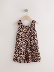 Animal Leopard Print 100% Cotton Playsuit (3-16yrs) - Image 4 of 7