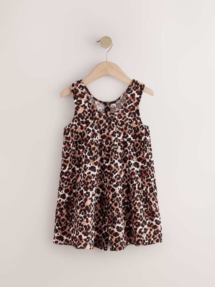 Animal Leopard Print 100% Cotton Playsuit (3-16yrs) - Image 5 of 7