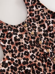 Animal Leopard Print 100% Cotton Playsuit (3-16yrs) - Image 6 of 7