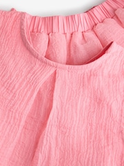 Coral Pink Occasion Top And Skirt Co-ord Set (3-16yrs) - Image 8 of 10