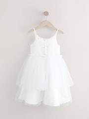 Weiß - Corsage Tulle Flower Girl Dress (3-16yrs) - Bild 6 von 8